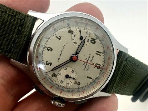 breitling military watch vintage|owned Breitling watch.